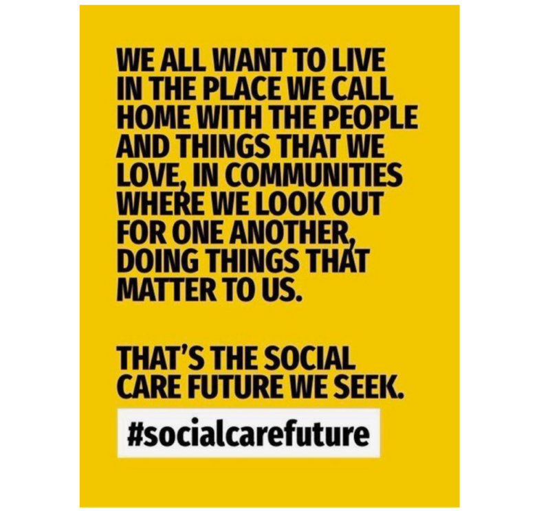 Flyer of Social Care Future vision