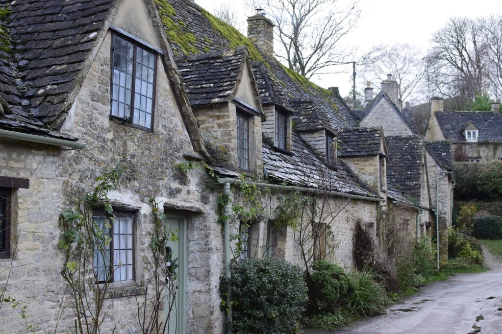 A row of houses in Gloucestershire