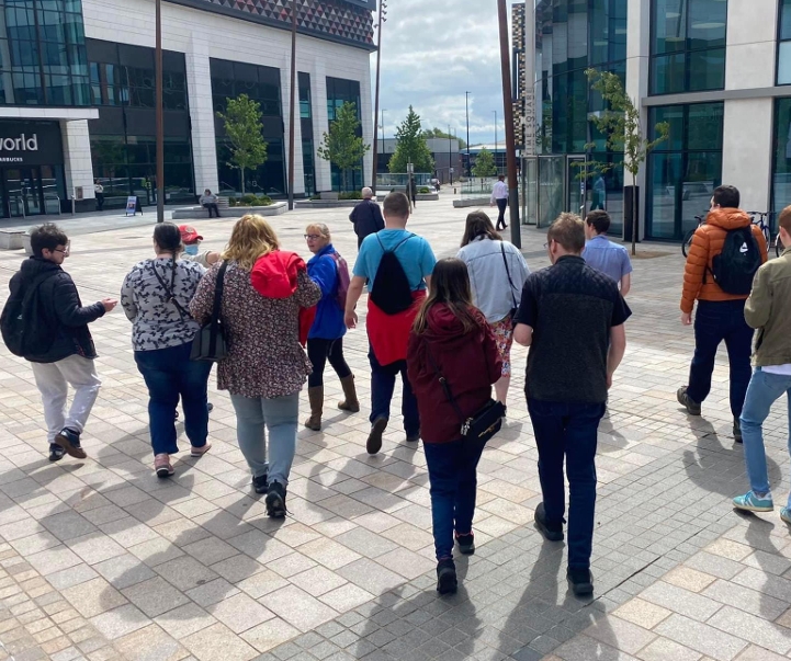 Group of people walking