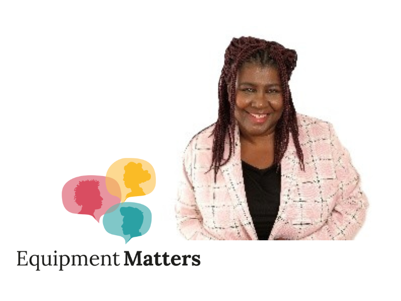 Equipment Matters logo and profile image of woman