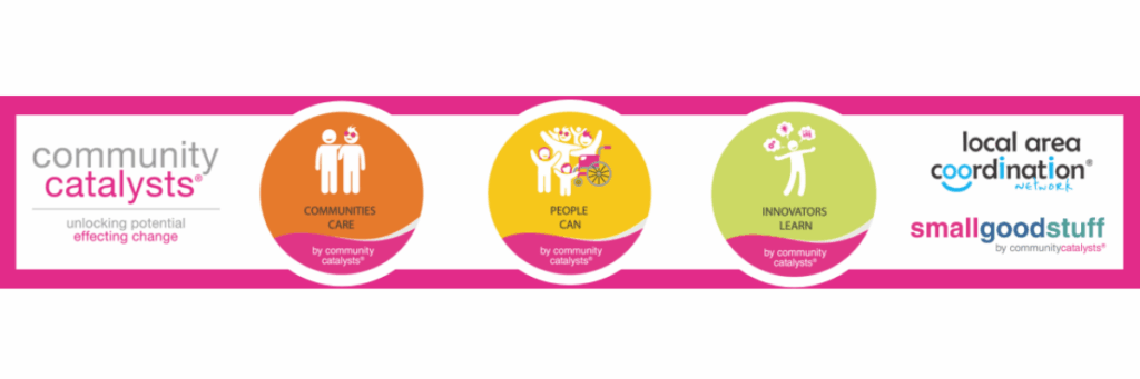 A banner of Community Catalysts logos.