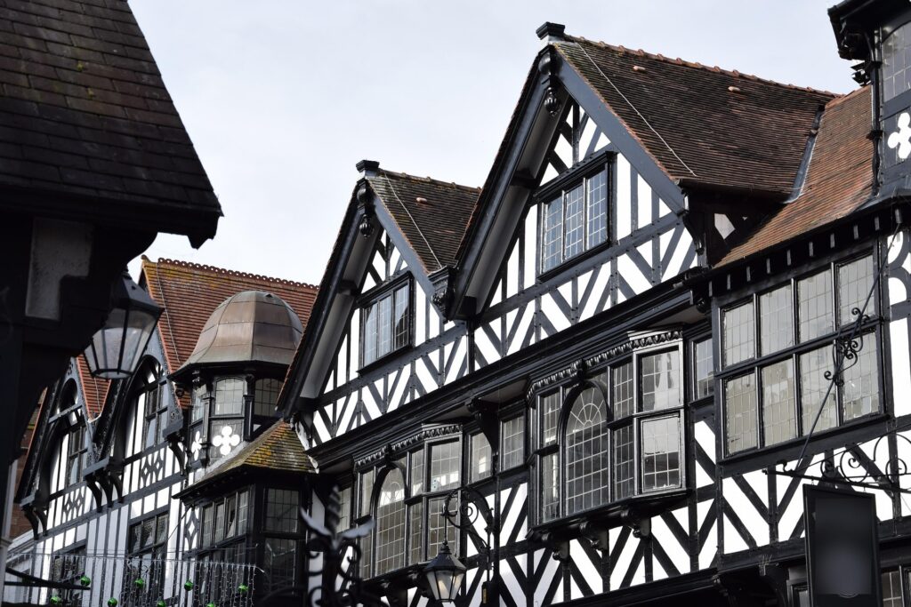 Tudor housing in Chester