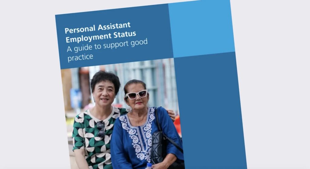 Two women smiling at the camera on the cover of a report