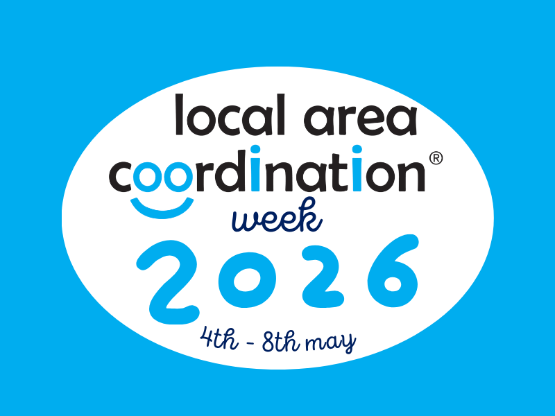 Text on a blue background: Local Area Coordination Week 2026