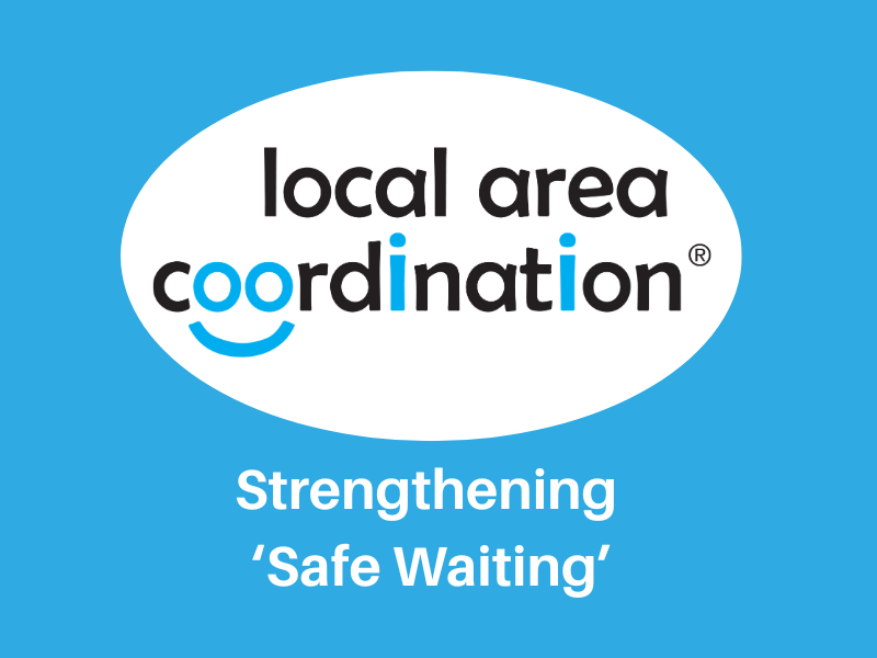 Local Area Coordination logo on blue background