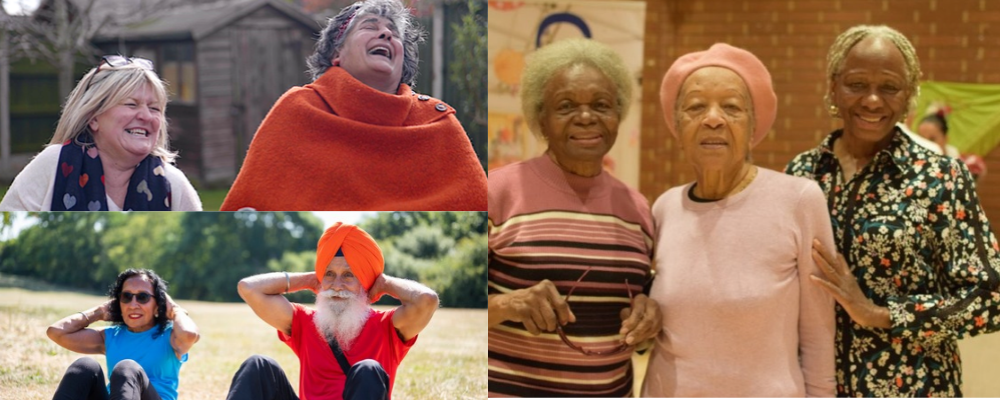 Montage of people doing activities