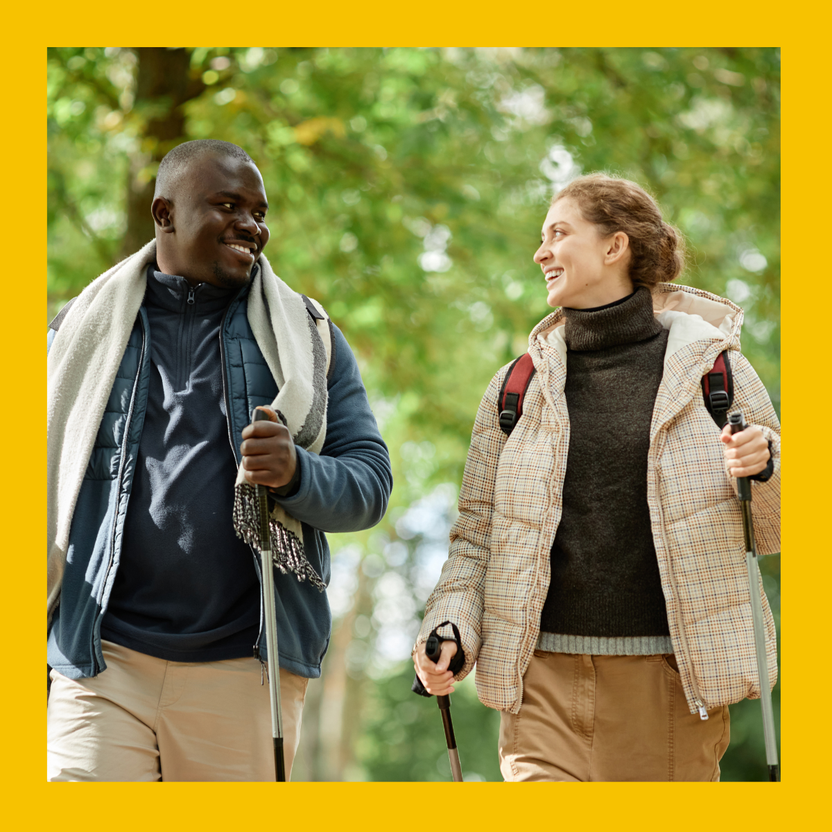  Two people out walking